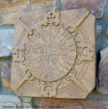 Load image into Gallery viewer, Egyptian Dendera Zodiac CALENDAR Sculptural wall relief plaque 8.5" Museum Quality www.Neo-Mfg.com g22
