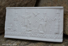 Load image into Gallery viewer, Historical Assyrian Akkadian Adda Cylinder Seal wall Sculpture www.Neo-Mfg.com Mesopotamia Museum Reproduction
