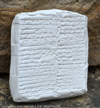 Load image into Gallery viewer, Mesopotamia land contract Tablet Cuneiform Sculptural www.Neo-Mfg.com museum reproduction 3 3/8&quot;&quot;
