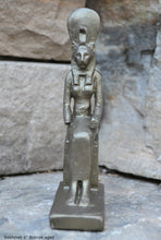 Load image into Gallery viewer, History Egyptian Goddess Sekhmet seated Sculpture Statue 6&quot; www.Neo-Mfg.com Museum Replica

