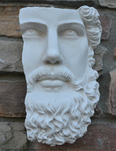 Load image into Gallery viewer, Roman Greek emperor Lucius Verus Fragment 3D Portrait Face Wall Plaque Sculpture 11&quot; www.Neo-Mfg.com Museum reproduction Marcus Aurelius
