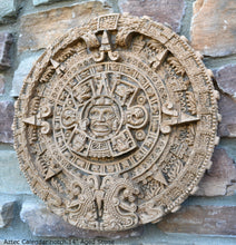 Load image into Gallery viewer, Aztec Mayan Calendar noch Artifact Carved Sculpture Statue 14" www.Neo-Mfg.com
