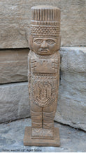 Load image into Gallery viewer, History Toltec warrior Mesoamerican MAYAN AZTEC Sculptural Statue Sculpture 12" www.Neo-Mfg.com
