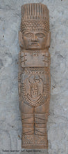 Load image into Gallery viewer, History Toltec warrior Mesoamerican MAYAN AZTEC Sculptural Wall plaque relief 12&quot; www.Neo-Mfg.com
