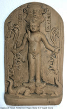 Load image into Gallery viewer, History Egyptian Metternich Magic Stela Plaque Artifact Sculpture 9.5" www.Neo-Mfg.com home decor g3
