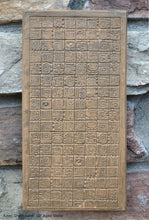Load image into Gallery viewer, Aztec Mayan Glyph Panel Wall plaque Fragment relief www.Neo-Mfg.com 10&quot; j12
