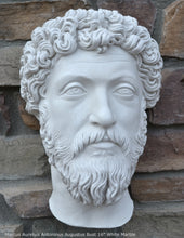 Load image into Gallery viewer, Marcus Aurelius Antoninus Augustus Bust Wall plaque relief Sculpture 16&quot; Museum Quality www.Neo-Mfg.com
