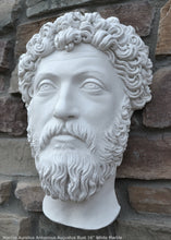 Load image into Gallery viewer, Marcus Aurelius Antoninus Augustus Bust Wall plaque relief Sculpture 16&quot; Museum Quality www.Neo-Mfg.com
