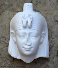 Load image into Gallery viewer, Egyptian Arsinoe II Ancient Bust Wall Sculpture reproduction art 4.5" www.Neo-Mfg.com museum reproduction
