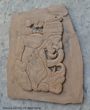 Load image into Gallery viewer, History Aztec Maya Itzamna Artifact Carved Sculpture Statue 13&quot; Tall www.Neo-Mfg.com Wall art Codex
