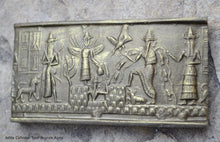Load image into Gallery viewer, Historical Assyrian Akkadian Adda Cylinder Seal wall Sculpture www.Neo-Mfg.com Mesopotamia Museum Reproduction
