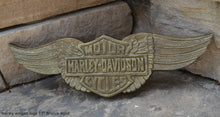 Load image into Gallery viewer, Decor Harley Davidson Vintage Sculpture wall Plaque relief 13&quot; www.Neo-Mfg.com Motorcycle Decor
