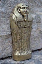Load image into Gallery viewer, Egyptian Harkhebit Sarcophagus Sculpture reproduction art 7.25&quot; www.Neo-Mfg.com home decor Museum
