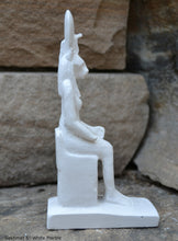 Load image into Gallery viewer, History Egyptian Goddess Sekhmet seated Sculpture Statue 6&quot; www.Neo-Mfg.com Museum Replica
