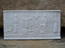 Load image into Gallery viewer, Historical Assyrian Akkadian Adda Cylinder Seal wall Sculpture www.Neo-Mfg.com Mesopotamia Museum Reproduction

