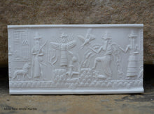 Load image into Gallery viewer, Historical Assyrian Akkadian Adda Cylinder Seal wall Sculpture www.Neo-Mfg.com Mesopotamia Museum Reproduction
