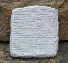 Load image into Gallery viewer, Mesopotamia land contract Tablet Cuneiform Sculptural www.Neo-Mfg.com museum reproduction 3 3/8""
