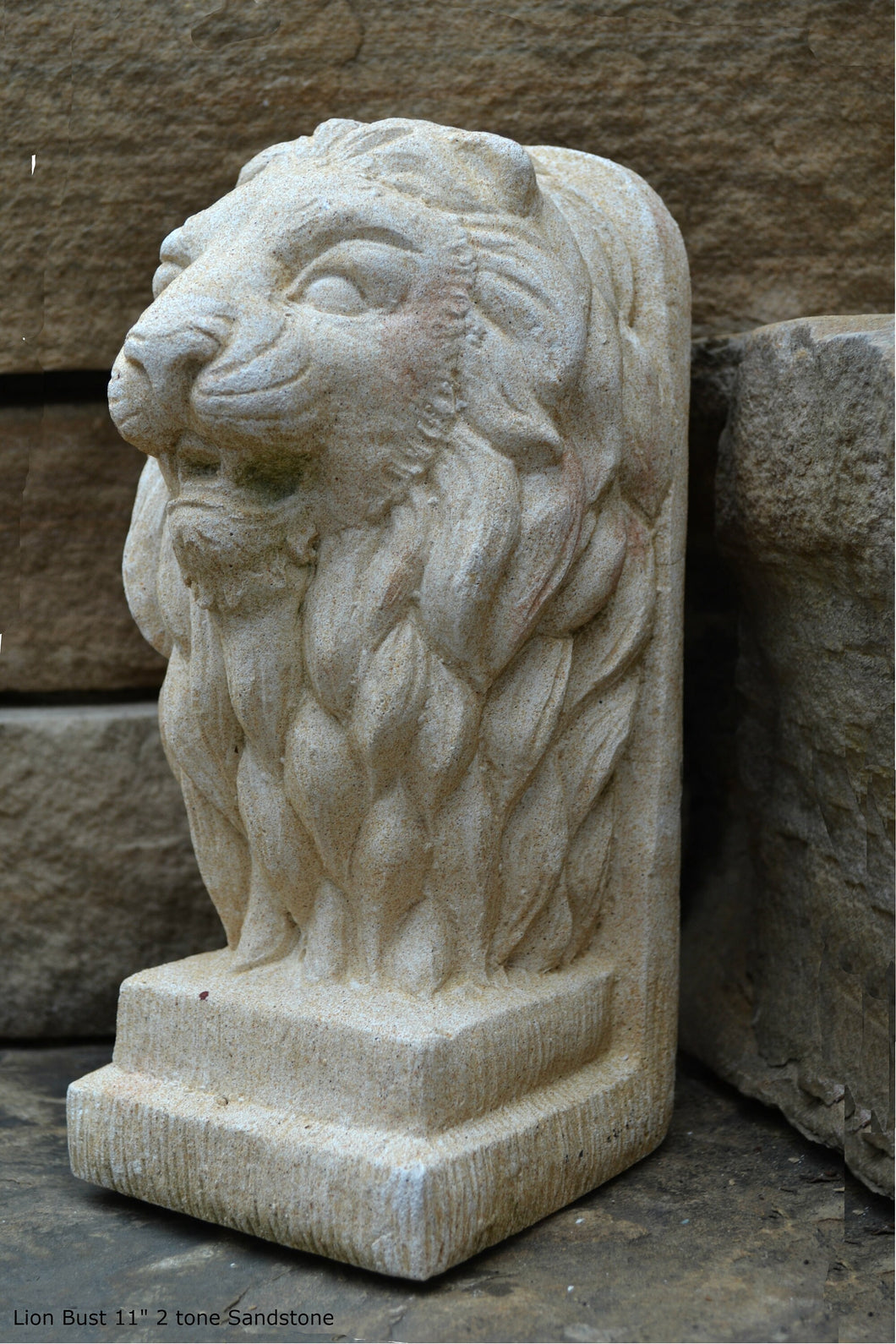 Lion Bust Crete sculpture art www.Neo-Mfg.com home decor 11