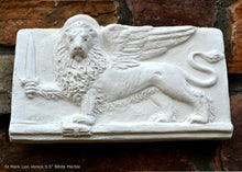 Load image into Gallery viewer, St Mark Lion Venice sculpture Wall plaque relief art www.Neo-Mfg.com home decor 9.5&quot; d18
