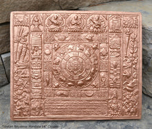 Load image into Gallery viewer, Asia Tibetan Nepalese Mandala Plaque Sculpture 14&quot; Wide www.Neo-Mfg.com Tibet home decor
