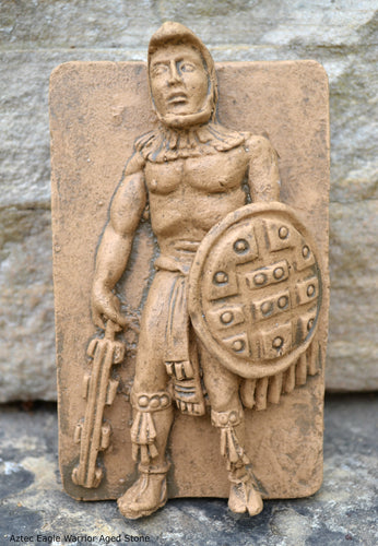 Aztec Mayan Eagle Warrior Cuauhpilli relief sculpture wall plaque www.Neo-Mfg.com 5