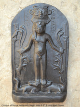 Load image into Gallery viewer, History Egyptian Metternich Magic Stela Plaque Artifact Sculpture 9.5&quot; www.Neo-Mfg.com home decor g3

