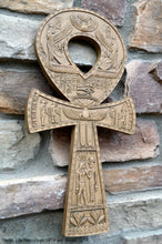 Load image into Gallery viewer, History Egyptian Ankh Life hieroglyph Sculptural wall relief www.Neo-Mfg.com 16"
