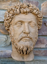 Load image into Gallery viewer, Marcus Aurelius Antoninus Augustus Bust Wall plaque relief Sculpture 16&quot; Museum Quality www.Neo-Mfg.com
