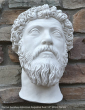 Load image into Gallery viewer, Marcus Aurelius Antoninus Augustus Bust Wall plaque relief Sculpture 16&quot; Museum Quality www.Neo-Mfg.com
