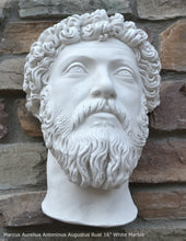 Load image into Gallery viewer, Marcus Aurelius Antoninus Augustus Bust Wall plaque relief Sculpture 16" Museum Quality www.Neo-Mfg.com
