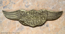 Load image into Gallery viewer, Decor Harley Davidson Vintage Sculpture wall Plaque relief 13&quot; www.Neo-Mfg.com Motorcycle Decor
