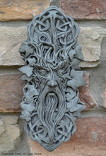 Load image into Gallery viewer, Nature Greenman Celtic Green man wall relief www.Neo-Mfg.com 10" j17
