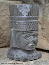 Load image into Gallery viewer, History Toltec warrior Bust Mesoamerican MAYAN AZTEC Sculptural wall relief plaque 4&quot; www.Neo-Mfg.com
