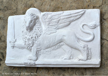 Load image into Gallery viewer, St Mark Lion Venice sculpture Wall plaque relief art www.Neo-Mfg.com home decor 9.5&quot; d18
