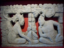 Load image into Gallery viewer, Aztec Mayan Itzamnaah Ixchel Itzamná sculpture Artifact Carved Sculpture Statue 11" www.Neo-Mfg.com wall plaque relief m6
