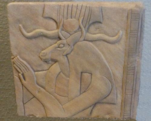 History Egyptian Khnum Ram Sculptural wall relief www.Neo-Mfg.com 10