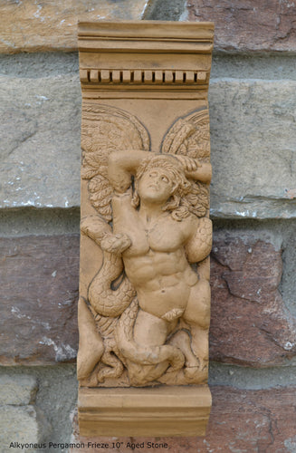 Roman Greek Alkyoneus from the Pergamon Frieze Fragment Sculptural wall relief plaque www.Neo-Mfg.com 10