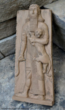 Load image into Gallery viewer, Assyrian Gilgamesh Hero Overpowering a Lion Artifact Carved Sculpture Statue Sculpture Statue 14.5&quot; www.Neo-Mfg.com Museum Replica L19
