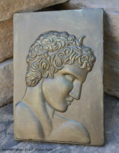 Load image into Gallery viewer, Roman Greek Hermes Cameo Sculptural wall relief plaque www.Neo-Mfg.com 10.25&quot; home decor d21
