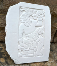 Load image into Gallery viewer, Aztec Mayan Palenque’s Del Rio Throne right leg wall Sculpture plaque 8.5&quot; www.Neo-Mfg.com Home decor Imix g15
