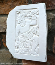 Load image into Gallery viewer, Aztec Mayan Palenque’s Del Rio Throne right leg wall Sculpture plaque 8.5&quot; www.Neo-Mfg.com Home decor Imix g15
