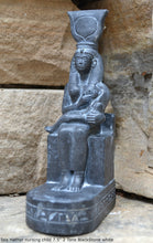 Load image into Gallery viewer, History Egyptian Goddess Isis Hathor nursing Child Sculpture Statue 7.5&quot; www.Neo-Mfg.com Museum Replica
