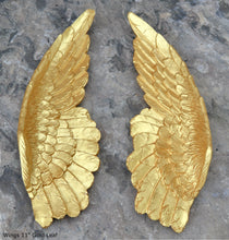 Load image into Gallery viewer, Angel Wings Aged wall sculpture statue plaque www.Neo-Mfg.com 11&quot; p6
