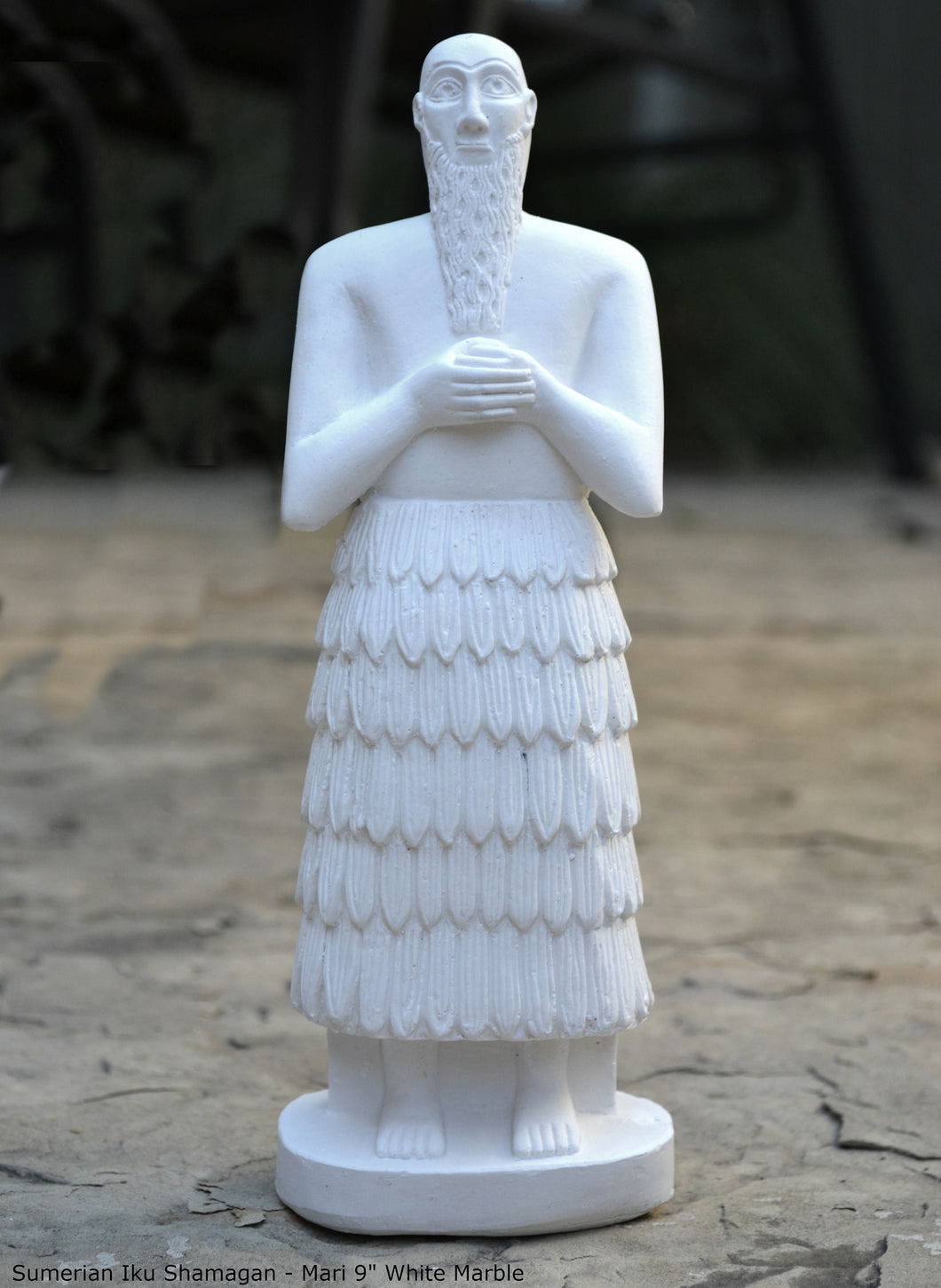Sumerian Iku Shamagan - Mari - Temple of Ninni-Zaza statue Sculpture 9