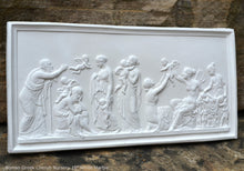Load image into Gallery viewer, Roman Greek Thorvaldsen The Ages of Love 1824 Cherub nursery plaque wall relief www.Neo-Mfg.com 10&quot; e27
