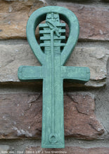 Load image into Gallery viewer, History Egyptian Ankh Artifact Sculpture Statue 9&quot; Tall www.Neo-Mfg.com wall plaque museum replica j22
