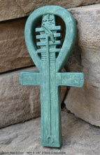 Load image into Gallery viewer, History Egyptian Ankh Artifact Sculpture Statue 9&quot; Tall www.Neo-Mfg.com wall plaque museum replica j22
