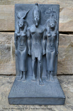 Load image into Gallery viewer, Egyptian Triads of Menkaure mycerinus 3rd Sculpture statue museum reproduction art 13" www.Neo-Mfg.com home decor Museum Reproduction
