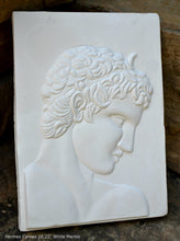 Load image into Gallery viewer, Roman Greek Hermes Cameo Sculptural wall relief plaque www.Neo-Mfg.com 10.25&quot; home decor d21
