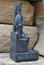 Load image into Gallery viewer, History Egyptian Goddess Isis Hathor nursing Child Sculpture Statue 7.5&quot; www.Neo-Mfg.com Museum Replica
